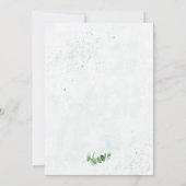 Begroting Eucalyptus Greenery in één bruiloft Kaart (Achterkant)