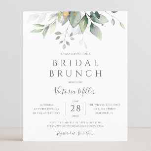Begroting Eucalyptus Greenery laat Bridal Brunch