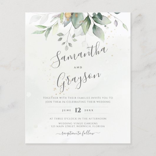 Begroting Eucalyptus Greenery laat de legante brui (Voorkant)