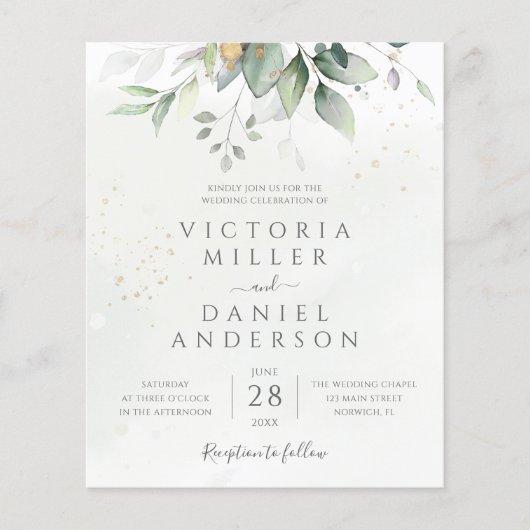 Begroting Eucalyptus Greenery laat de legante brui (Voorkant)