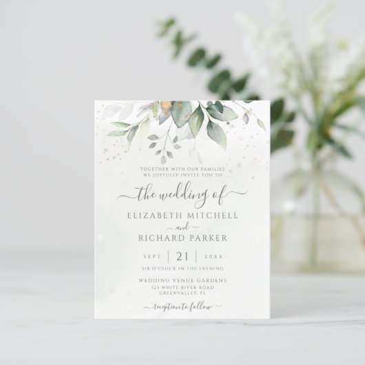 Begroting Eucalyptus Greenery laat de legante brui (Staand voorkant)