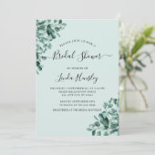 Begroting Eucalyptus Greenery laat Vrijgezellenfee Kaart (Staand voorkant)