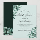 Begroting Eucalyptus Greenery laat Vrijgezellenfee Kaart (Voorkant / Achterkant)