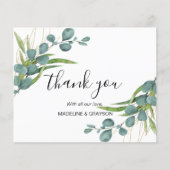 BEGROTING Eucalyptus Greenery Script Hartelijk dan (Voorkant)