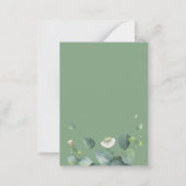 Begroting Eucalyptus Greenery Succulent Vrijgezell Notitiekaartje (Achterkant)