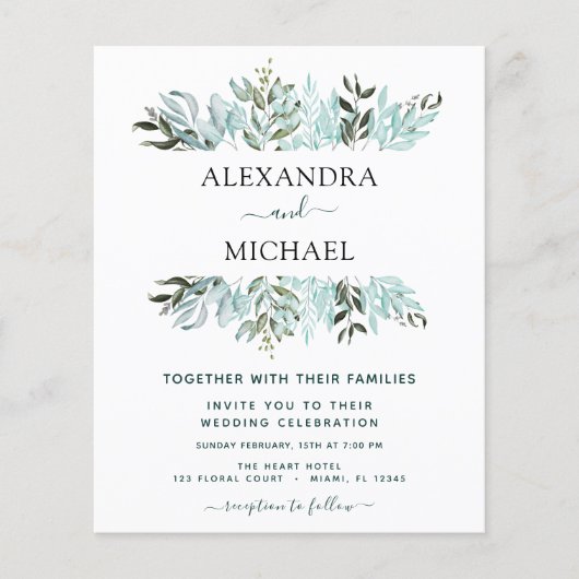 Begroting Eucalyptus Greenery Succulent Wedding (Voorkant)