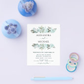 Begroting Eucalyptus Greenery Succulent Wedding Flyer (Enkel)