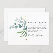 Begroting Eucalyptus Greenery Weddenschap (Voorkant / Achterkant)