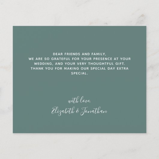 Begroting Eucalyptus Greenery Weddenschap Hartelij (Achterkant)