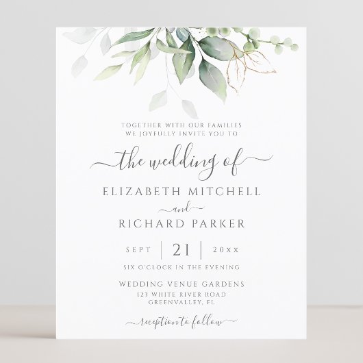 Begroting Eucalyptus Greenery Wedding