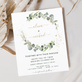 Begroting Eucalyptus Greenery Wedding Invitations