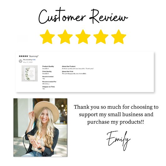 Begroting Eucalyptus Greenery Wedding Invitations