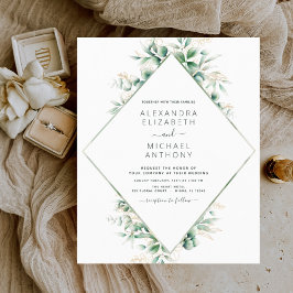 Begroting Eucalyptus Greenery Wedding Invitations