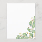 Begroting Eucalyptus Greenery Wedding Invitations (Achterkant)