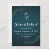 Begroting Eucalyptus Greenery Wedding Invitations Kaart (Voorkant)