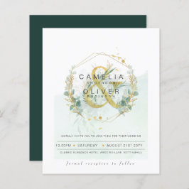 Begroting Eucalyptus Greenery Wedding QR CODE Invi