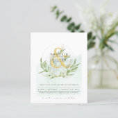 Begroting Eucalyptus Greenery Wedding QR CODE Invi (Staand voorkant)