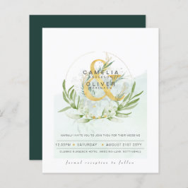 Begroting Eucalyptus Greenery Wedding QR CODE Invi