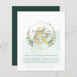 Begroting Eucalyptus Greenery Wedding QR CODE Invi