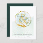 Begroting Eucalyptus Greenery Wedding QR CODE Invi (Voorkant / Achterkant)