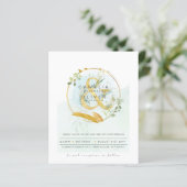 Begroting Eucalyptus Greenery Wedding QR CODE Invi (Staand voorkant)