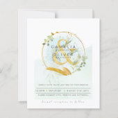 Begroting Eucalyptus Greenery Wedding QR CODE Invi (Voorkant)