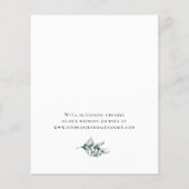 Begroting Eucalyptus Greenery Wedding Save the Dat (Achterkant)