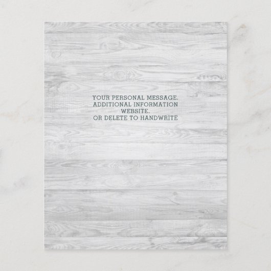 Begroting Eucalyptus Greenery Wedding Save the Dat (Achterkant)