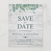 Begroting Eucalyptus Greenery Wedding Save the Dat (Voorkant)