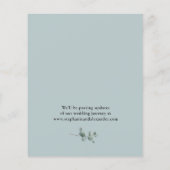 Begroting Eucalyptus Greenery Wedding Save the Dat (Achterkant)