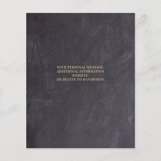 Begroting Eucalyptus Greenery Wedding Save the Dat (Achterkant)