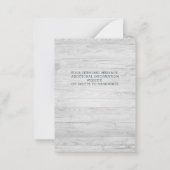 Begroting Eucalyptus Greenery Wedding Save the Dat Notitiekaartje (Achterkant)