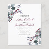 Begroting Eucalyptus Holly Berries Weddenschap (Voorkant)