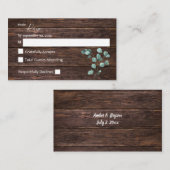 Begroting Eucalyptus & houten groen 2SM Geen maalt Informatiekaartje (Voorkant / Achterkant)