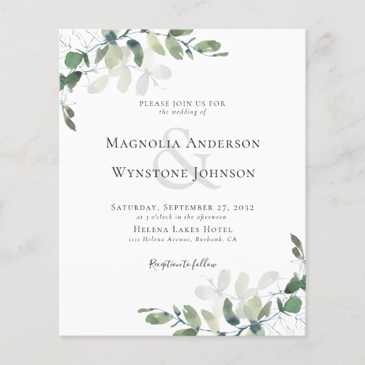 Begroting Eucalyptus in één weddenschap (Voorkant)