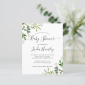 Begroting Eucalyptus laat babyschoeisel uitnodigen (Staand voorkant)