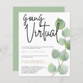 Begroting Eucalyptus laat script virtuele bruiloft (Voorkant / Achterkant)