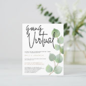 Begroting Eucalyptus laat script virtuele bruiloft (Staand voorkant)