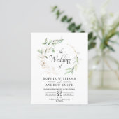Begroting Eucalyptus Leaves & Gold Rustic Wedding (Staand voorkant)