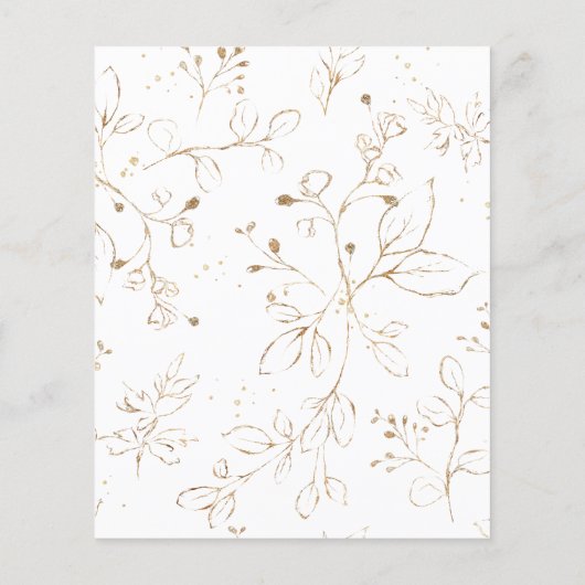 Begroting Eucalyptus Leaves & Gold Rustic Wedding (Achterkant)