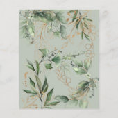 Begroting Eucalyptus opslaan Datum Boho Cirkel Flyer (Achterkant)