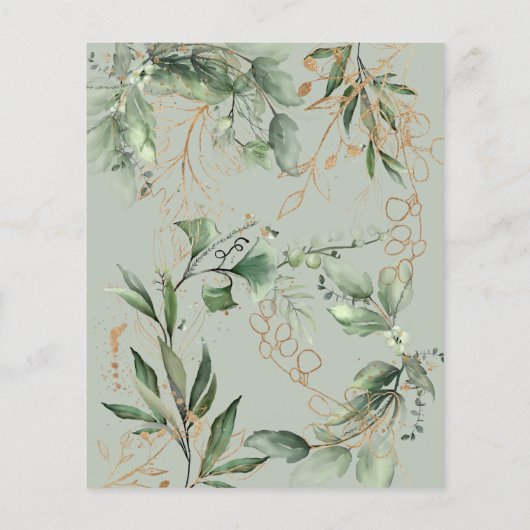 Begroting Eucalyptus opslaan Datum Boho Cirkel Flyer (Achterkant)