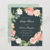 Begroting Eucalyptus & Peonies Gray Baby shower (Voorkant / Achterkant)
