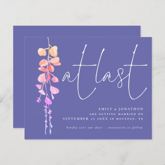 Begroting Eucalyptus Periwinkle eindelijk behalve (Voorkant / Achterkant)