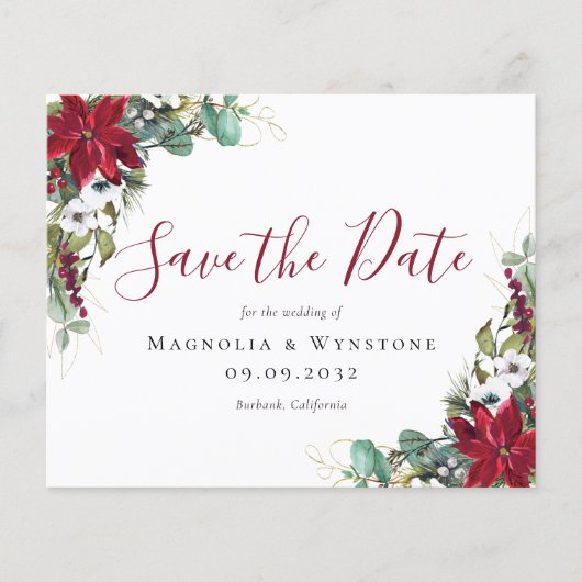 BEGROTING Eucalyptus Poinsettia Bewaar datum (Voorkant)