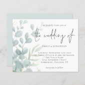 Begroting Eucalyptus Powder Blue Weddenschap (Voorkant / Achterkant)