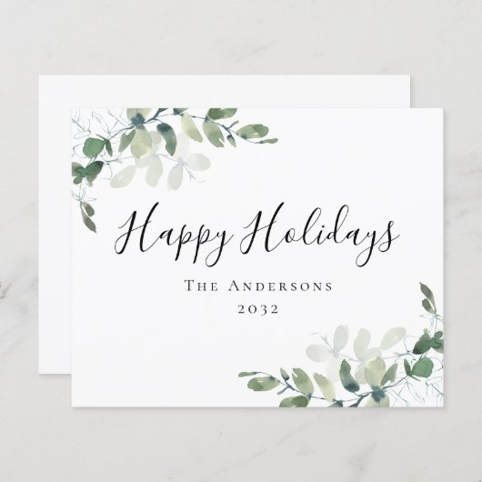 BEGROTING Eucalyptus Prettige feestdagen Vakantied (Voorkant / Achterkant)