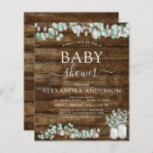 Begroting Eucalyptus Rustige houten Baby showers L (Voorkant / Achterkant)