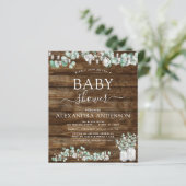 Begroting Eucalyptus Rustige houten Baby showers L (Staand voorkant)