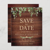 Begroting Eucalyptus Rustige QR-code behalve datum (Voorkant / Achterkant)